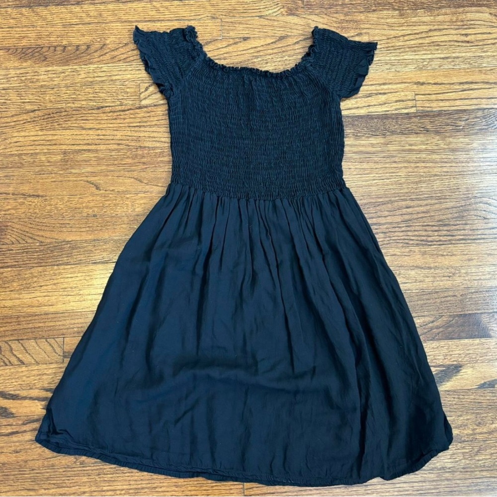 Brandy Mellville black smock top babydoll dress.